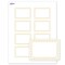 Avery Printable Rectangle Adhesive Name Tags, 2-1/3" x 3-3/8", Matte White Removable Name Tags, Pre-printed Gold Border/Gold Dots Design, Laser & Inkjet Compatible, 160 Total